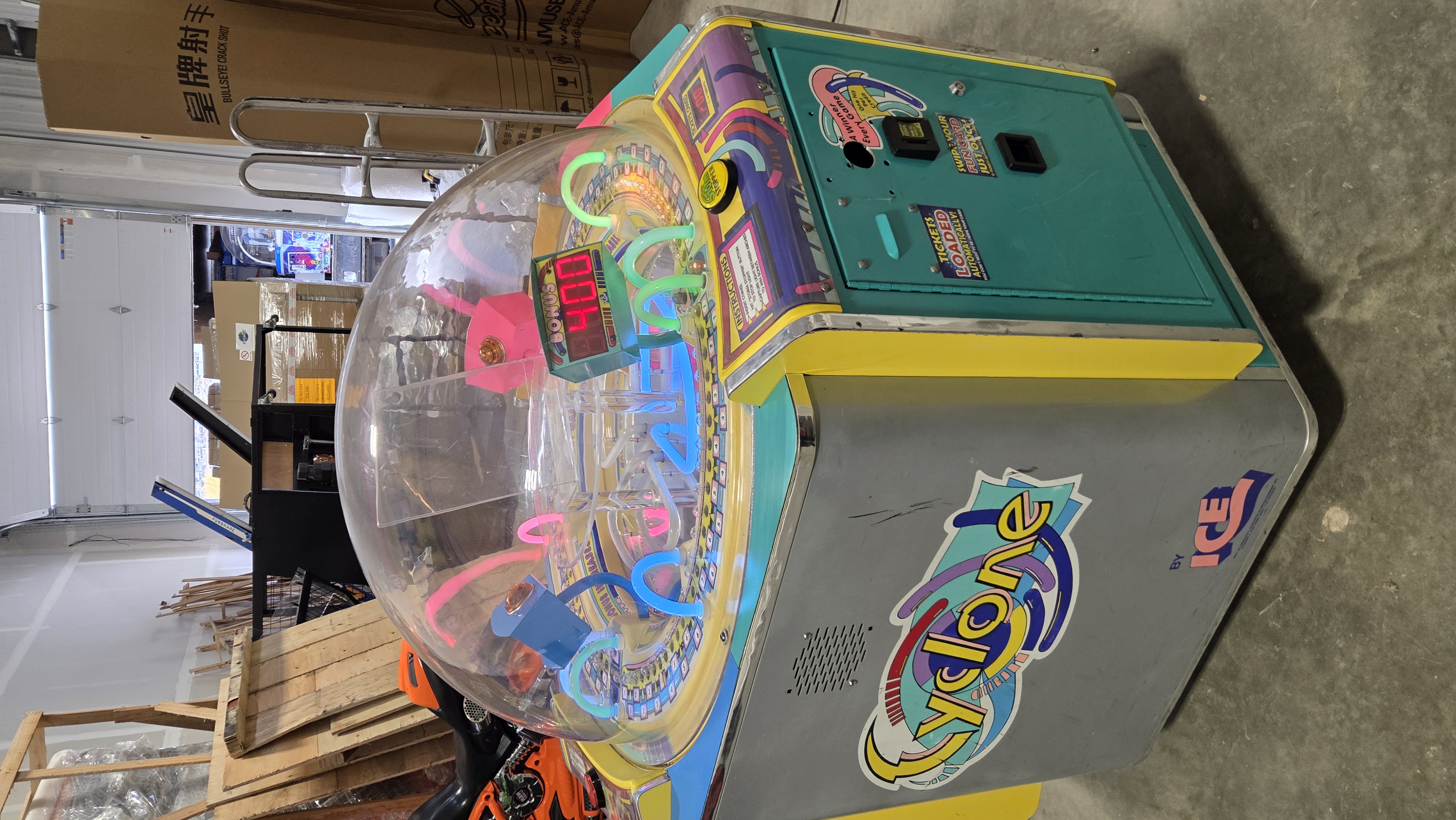 I.C.E. Cyclone Redemption Game